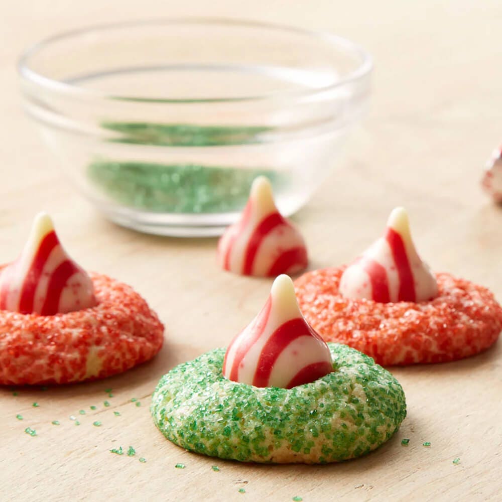 hersheys kisses candy cane blossoms