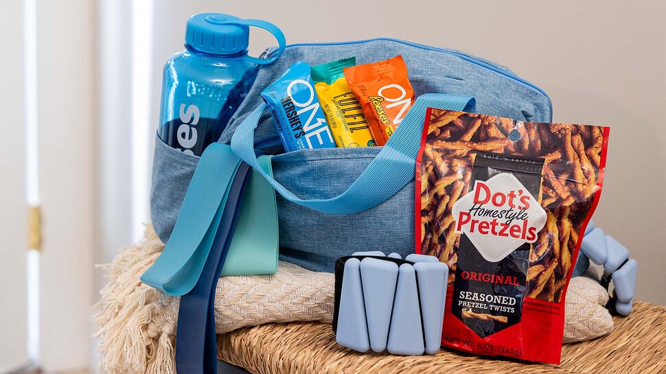 gym bag gift basket