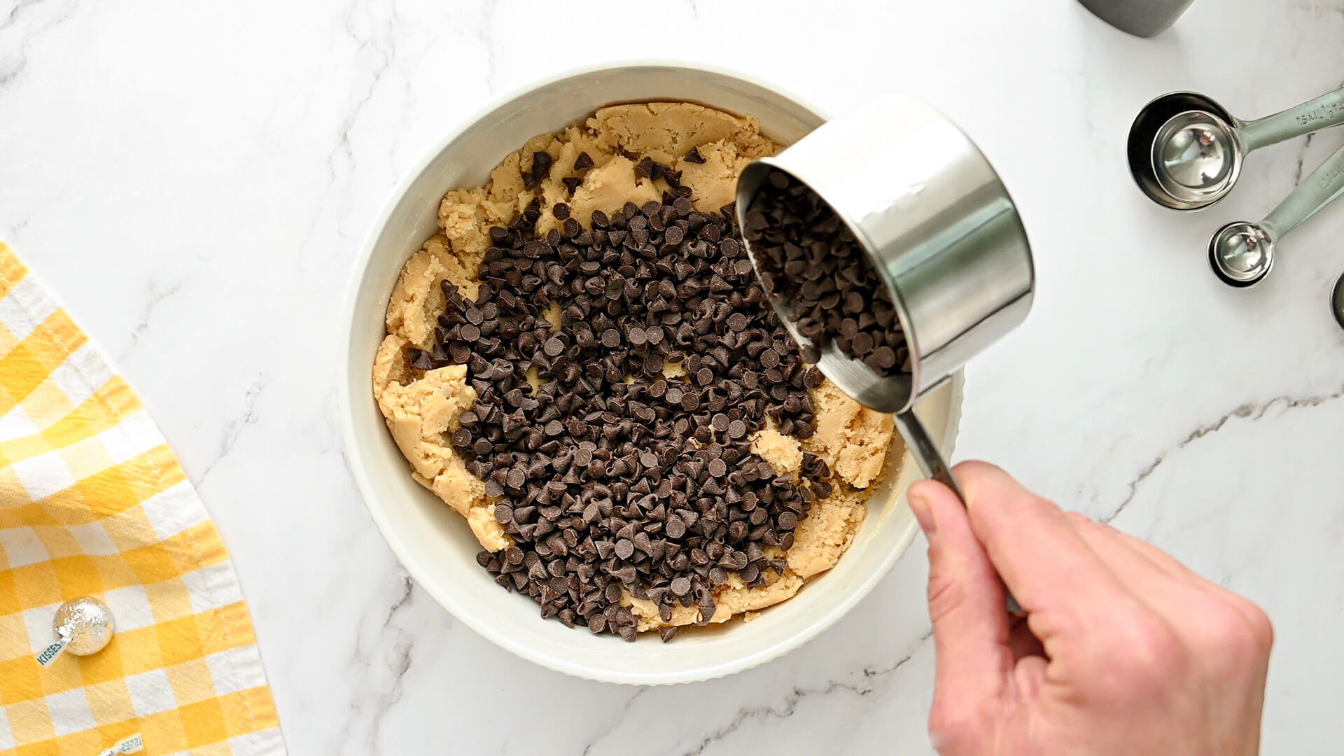 chocolate chips added to batter