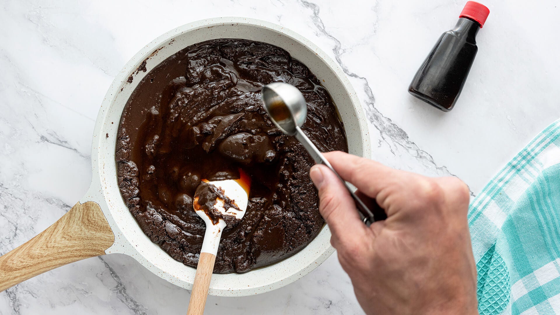 vanilla extract added to mixture