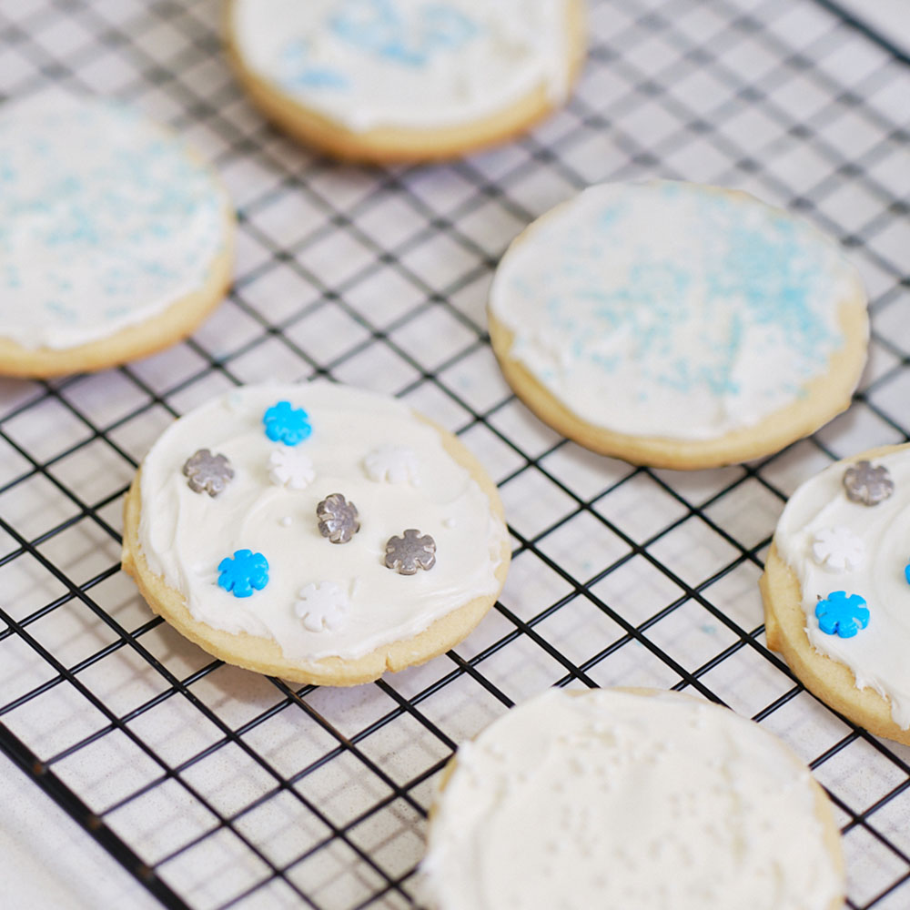 freshly iced sugar cookies
