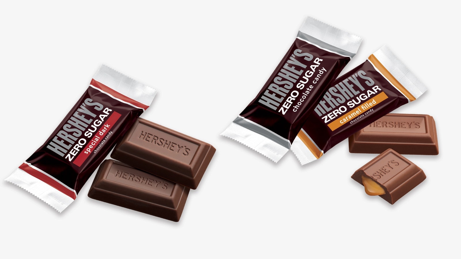 hersheys zero sugar snack size candy bars