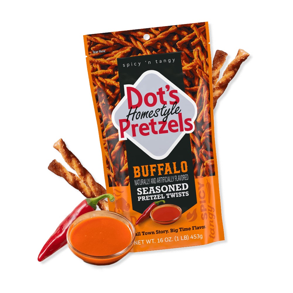 bag of dots homestyle pretzels buffalo seasoned pretzel twists
