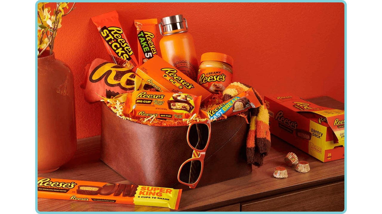 reeses lovers themed easter basket