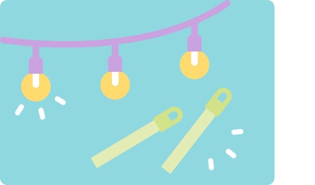 String of lights hanging