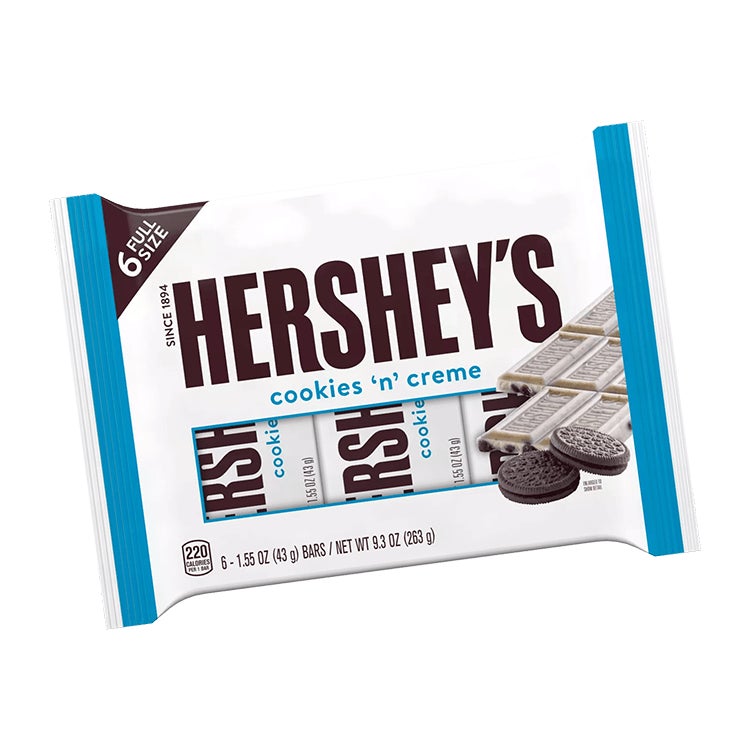 pack of hersheys cookies n creme candy bars