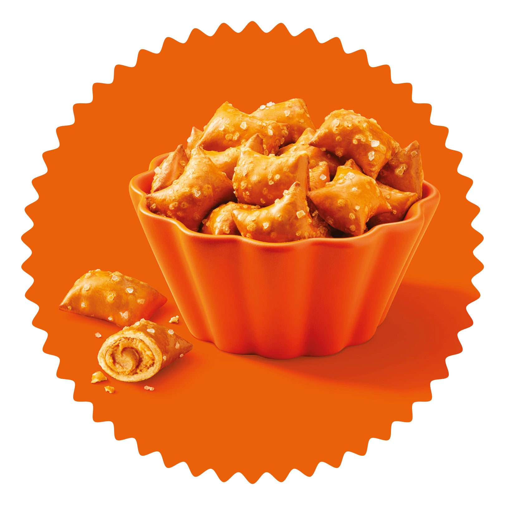 bowl of reeses peanut butter filled pretzels