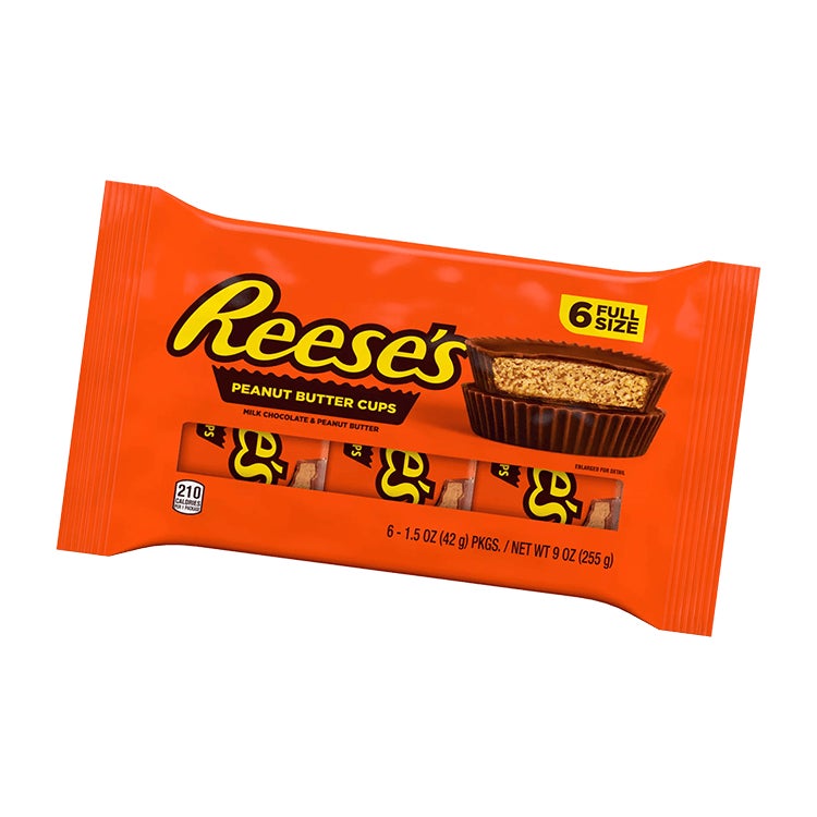 pack of reeses milk chocolate peanut butter cups