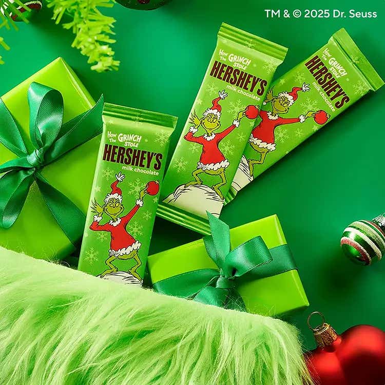 hersheys grinch milk chocolate candy bars